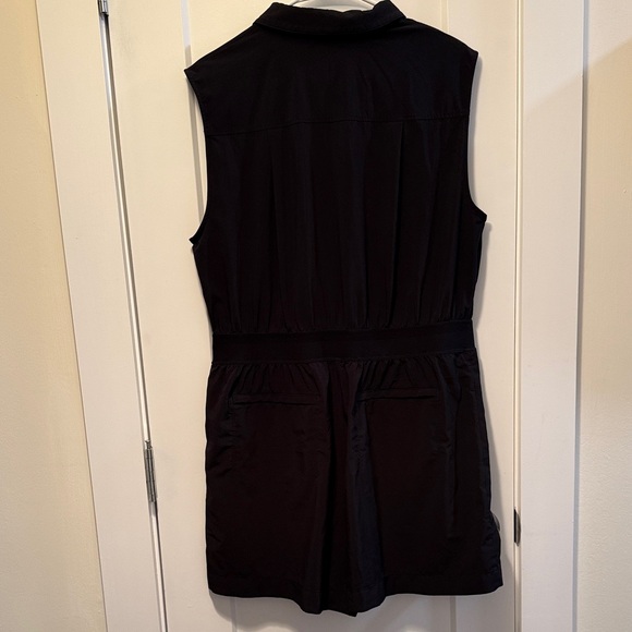 Athleta Women's Black Brooklyn Utility Romper Romper Size 16 - Picture 3 of 10
